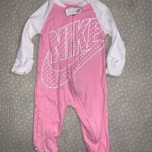 Nike baby girl sleeper footie